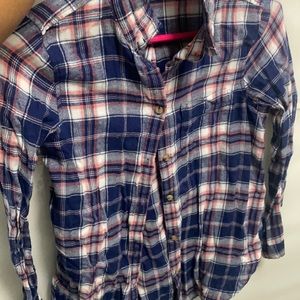 H&m girls plaid shirt
